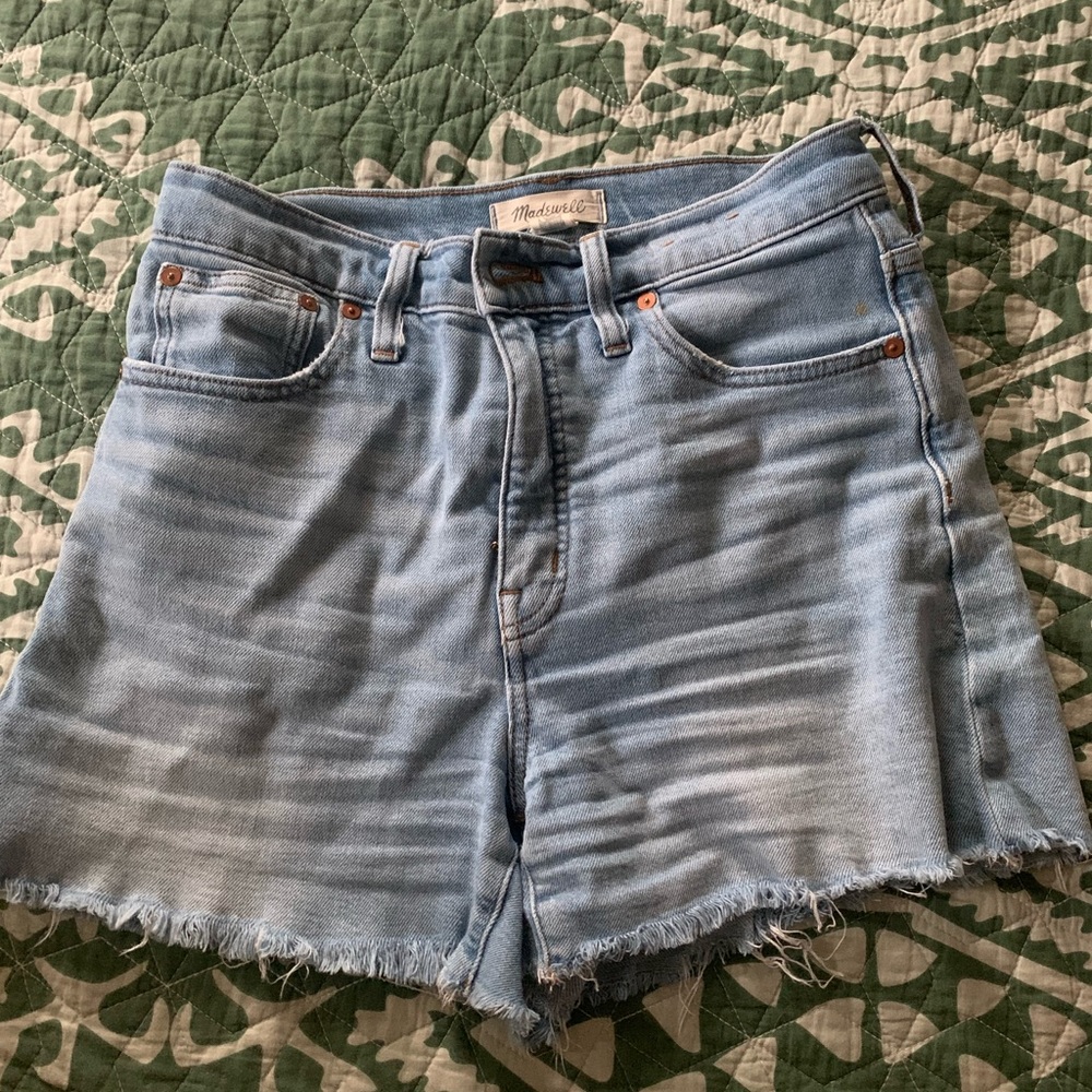 Madewell high rise denim shorts
